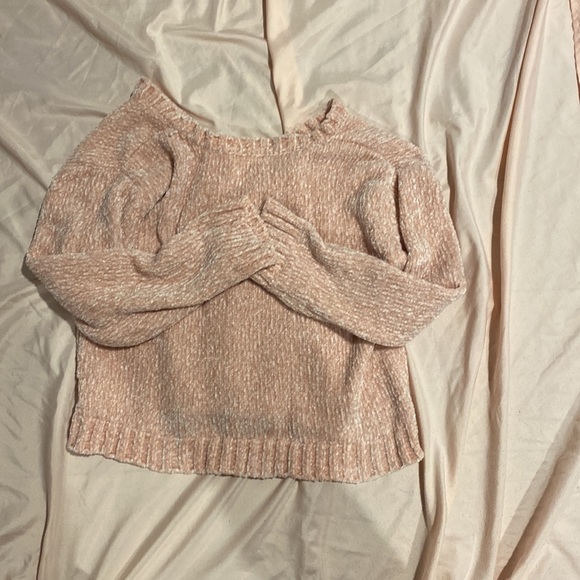 Kids light pink cardigan with tan buttons - Picture 4 of 4